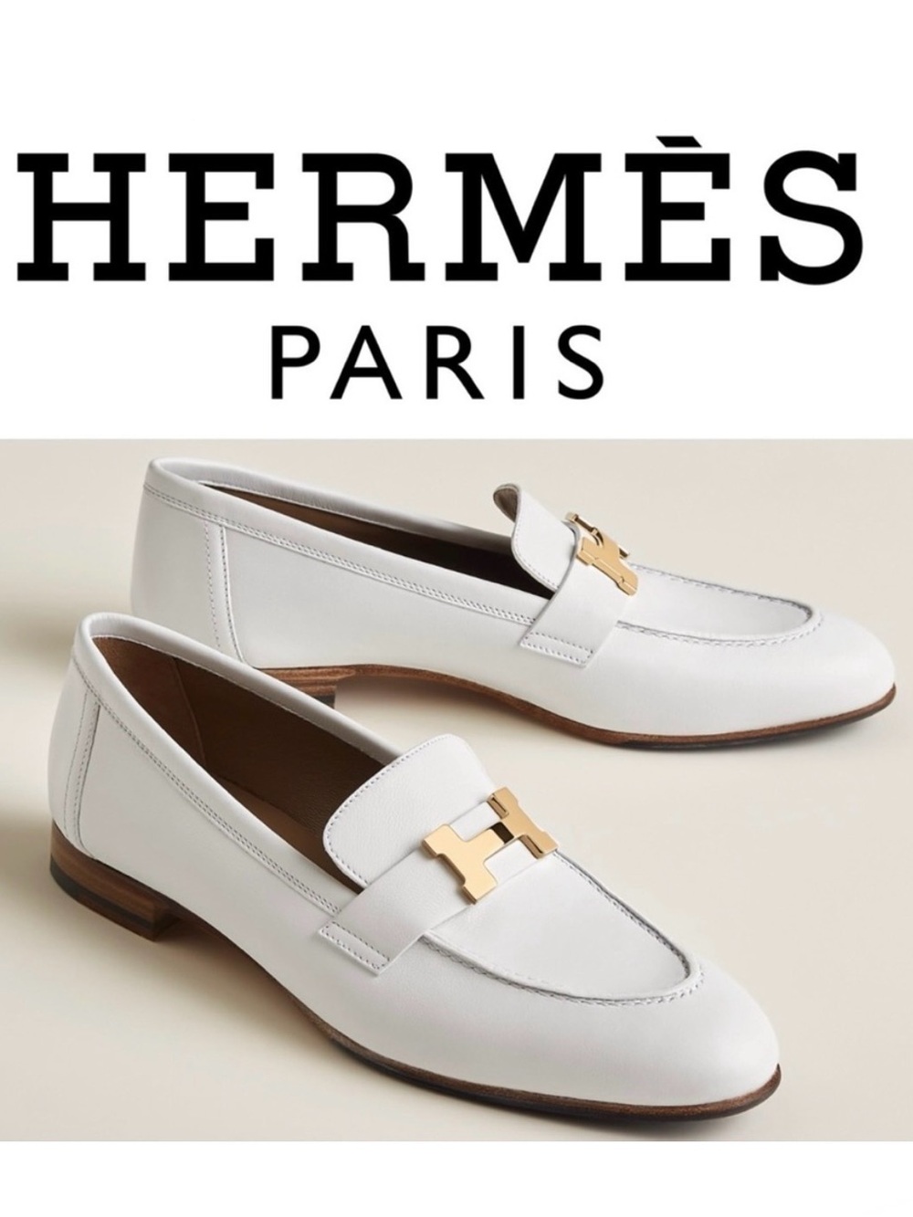 Hermes Paris Loafer 37 🤍💛